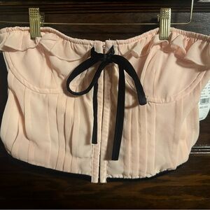 Beverly and Beck Bianca Strapless Corset, Loght Pink